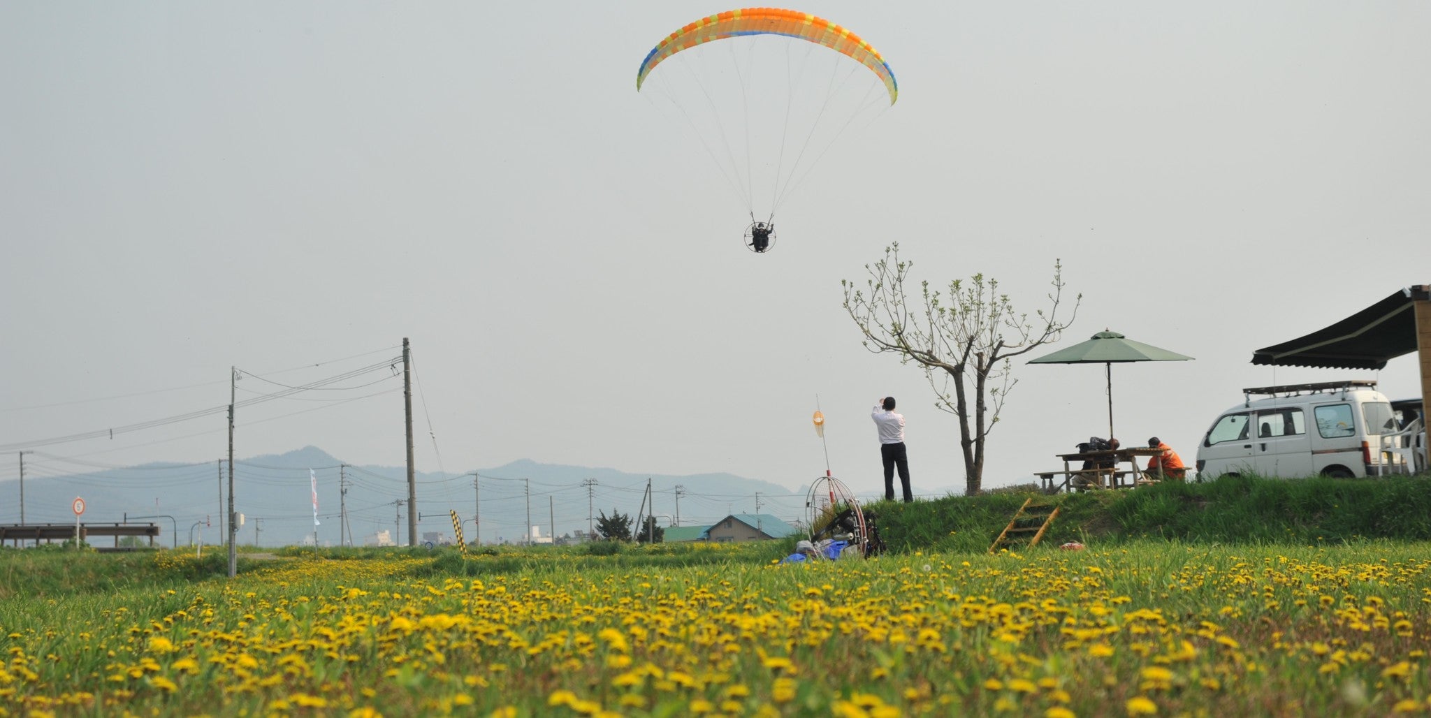 富良野|動力滑翔傘體驗|俯瞰富良野四季