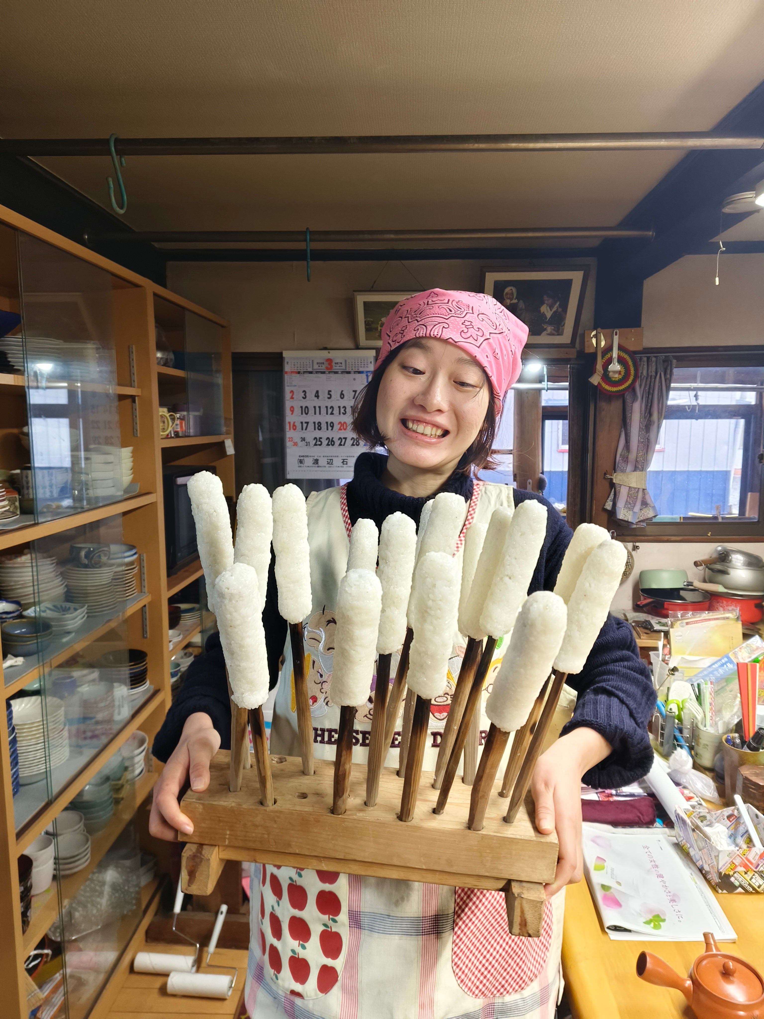 秋田烤米棒料理體驗|跟著媽媽學做鄉土美食 × 秋田文化半日遊