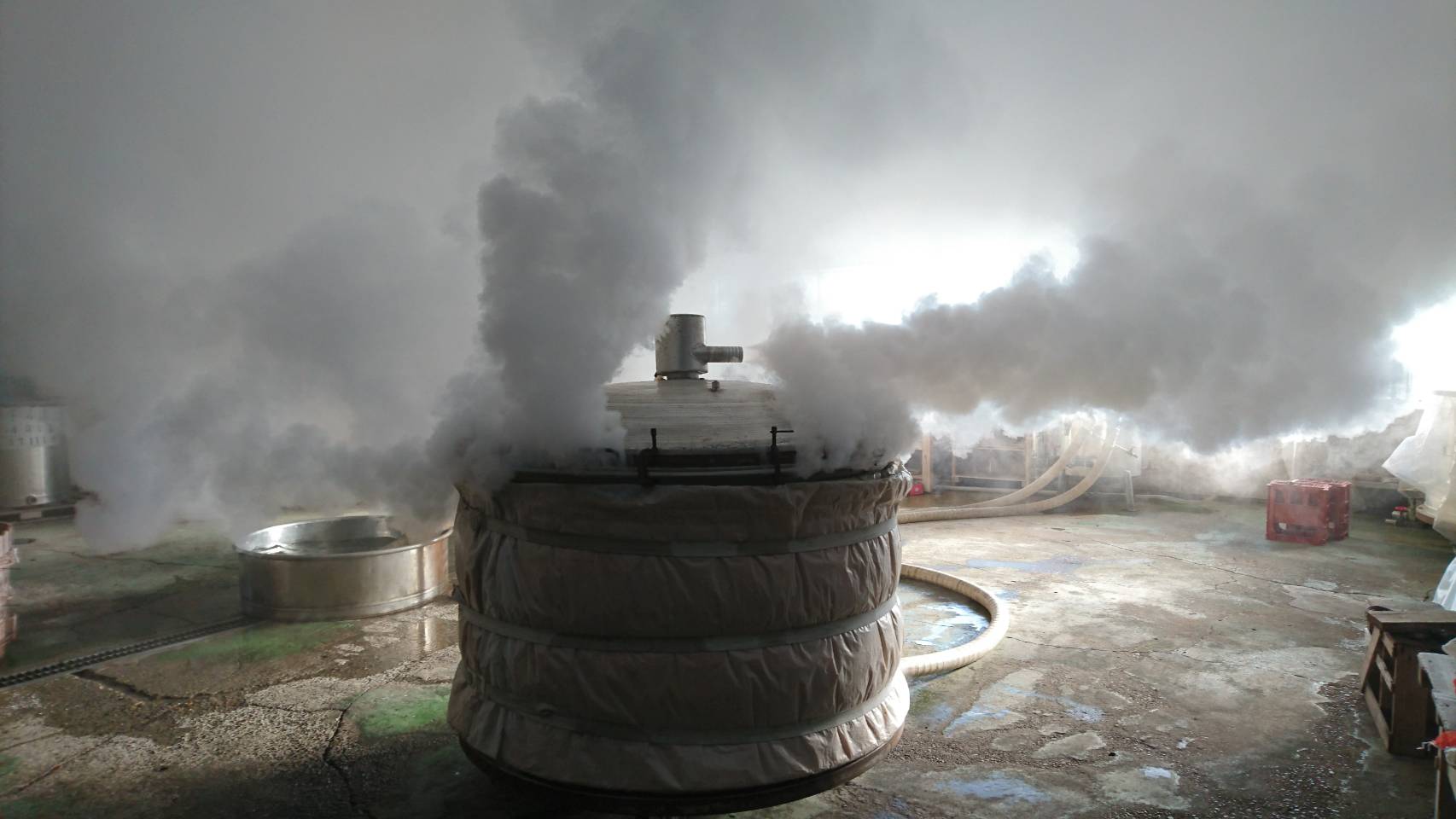 日本酒蔵｜蔵人製造現場體驗（冬季限定）｜蒸米、麹室與洗米