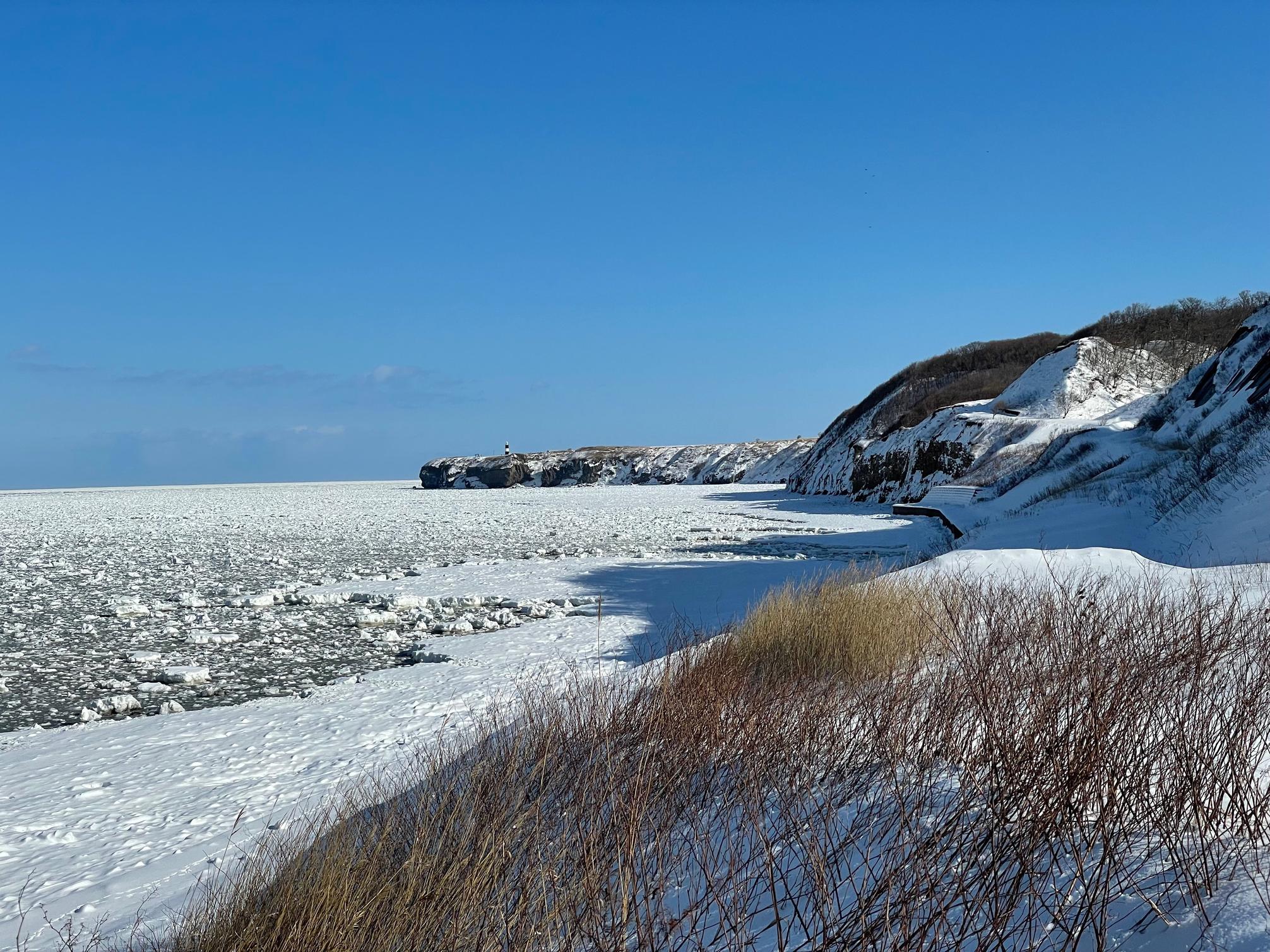網走｜冬季一日自然體驗｜流冰＋冰瀑雪鞋＋猛禽觀察＋網走湖公魚釣＆現炸天婦羅