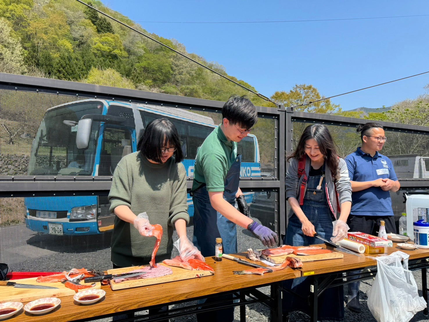 鮭魚養魚場｜釣鮭魚/處理鮭魚/現場品嘗小教室